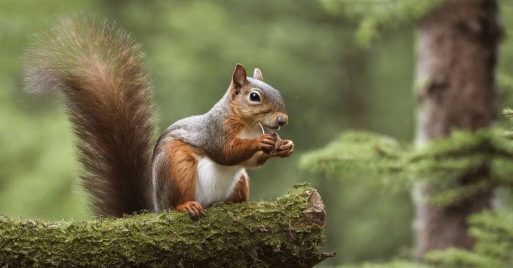 Wildlife in Coniferous Forest